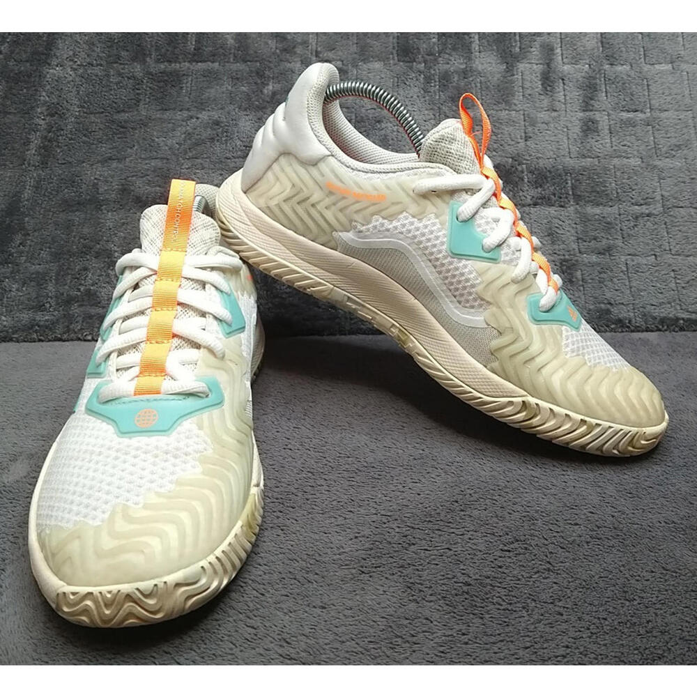 Adidas Women's 9 Solematch Control Cloud White Mint Ton Orbit Grey Tennis Shoes